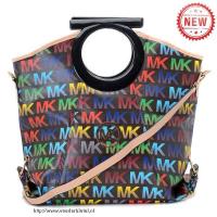 michael kors berkley logo groot zwart multicolor clutches Style Tassen ruqjl341